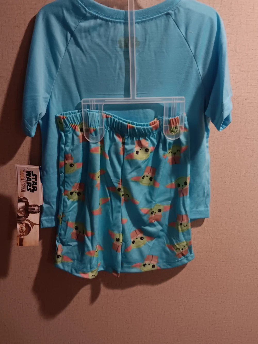 Star Wars 🦄 Light Blue Kids Pajama Set with The Child & Mandalorian